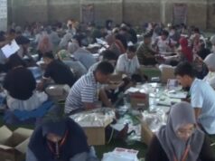KPU Kabupaten Magetan Melakukan Pelipatan Surat Suara dan Dibantu 146 Pekerja